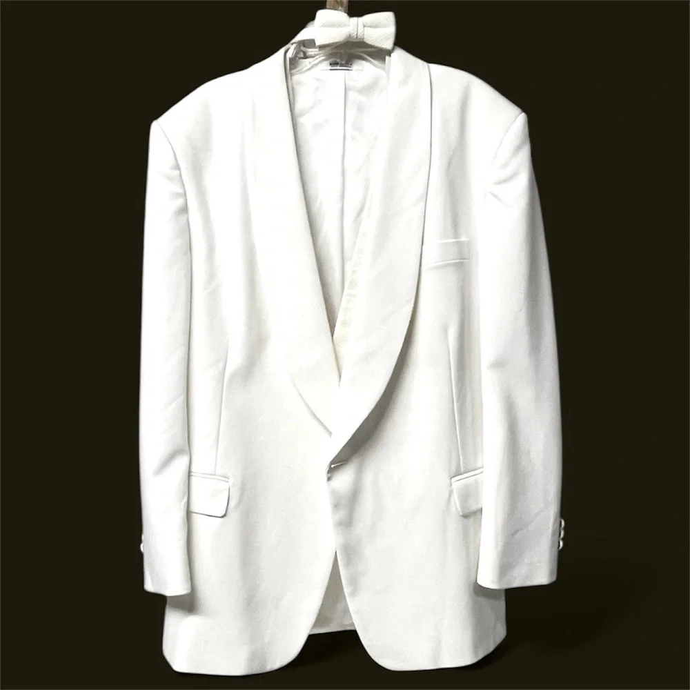 Tuxedo Jacket - Elegant Formal Vest Bow Tie Wash and Wear - Picture 1 of 13